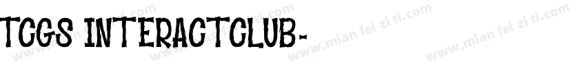 TCGS INTERACT CLUB字体转换